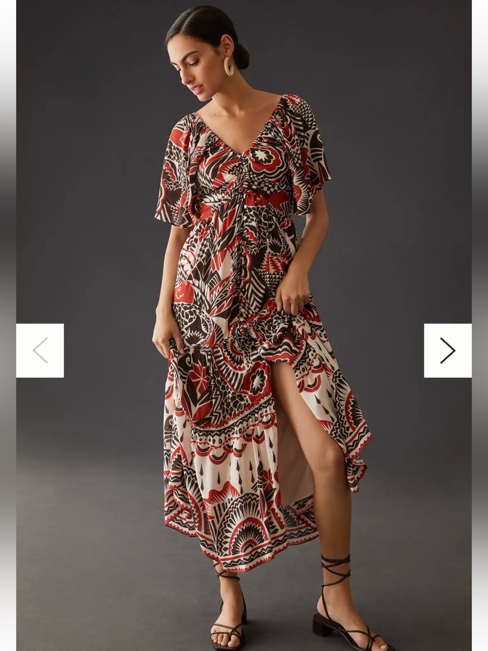 Anthropologie Tiered Maxi Dress